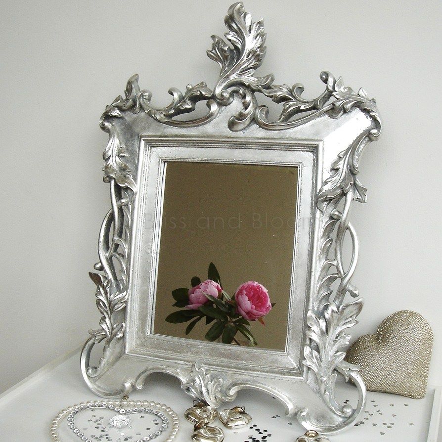 Silver baroque mirror Bliss and Bloom